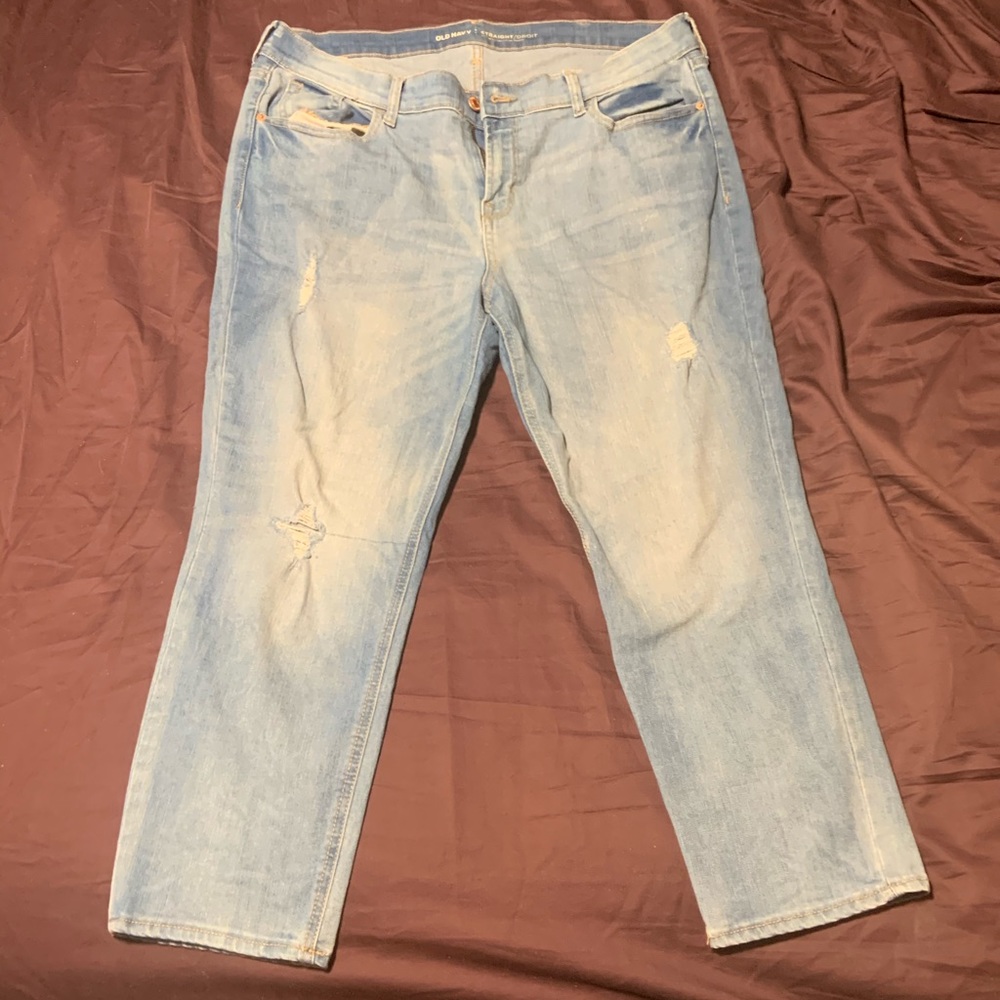 Women’s Jean Capris With Rips